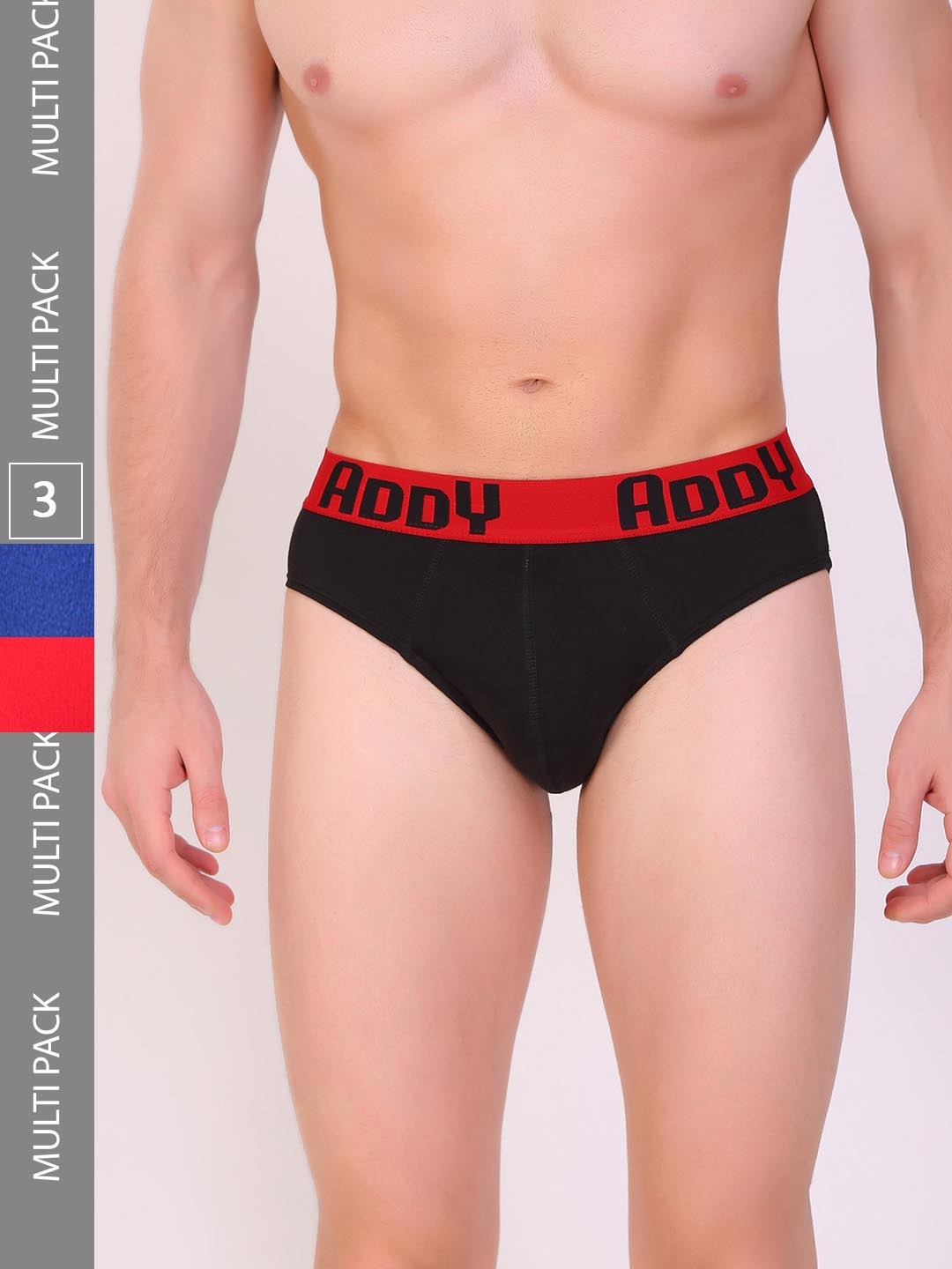 

T.T. Men Pack Of 3 Pure Cotton Basic Briefs, Black