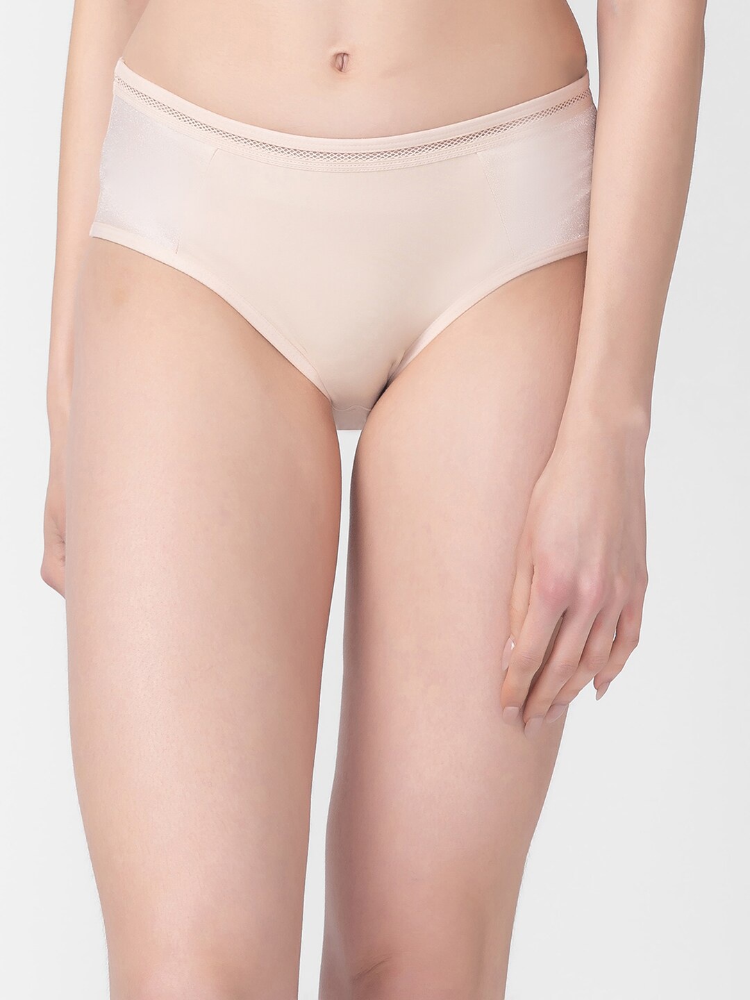 

Candyskin Women Mid-Rise Hipster Briefs, Beige