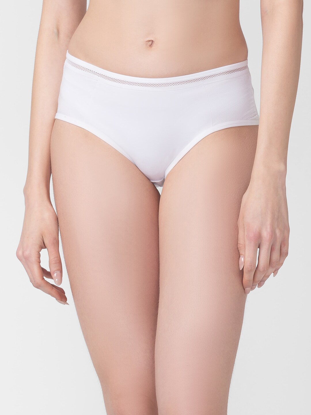 

Candyskin Women Mid-Rise Hipster Briefs, White