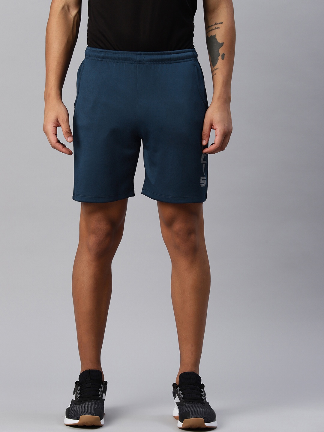 

Alcis Men Slim Fit Training Sports Shorts, Navy blue