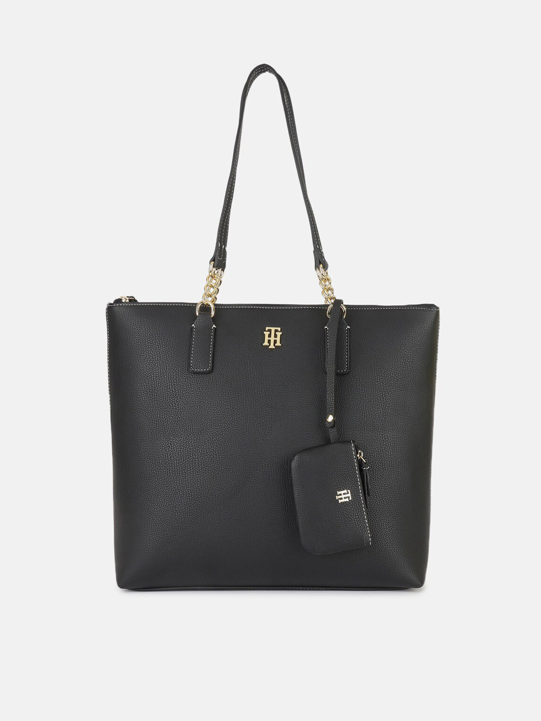 

Tommy Hilfiger Women Structured Tote Bag, Black