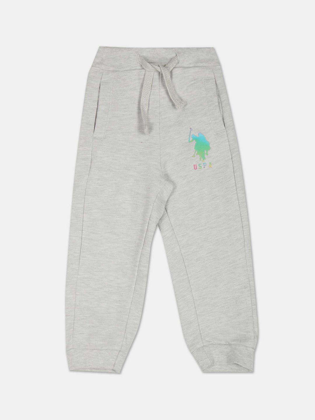 

U.S. Polo Assn. Girls Mid-Rise Regular Joggers, Grey
