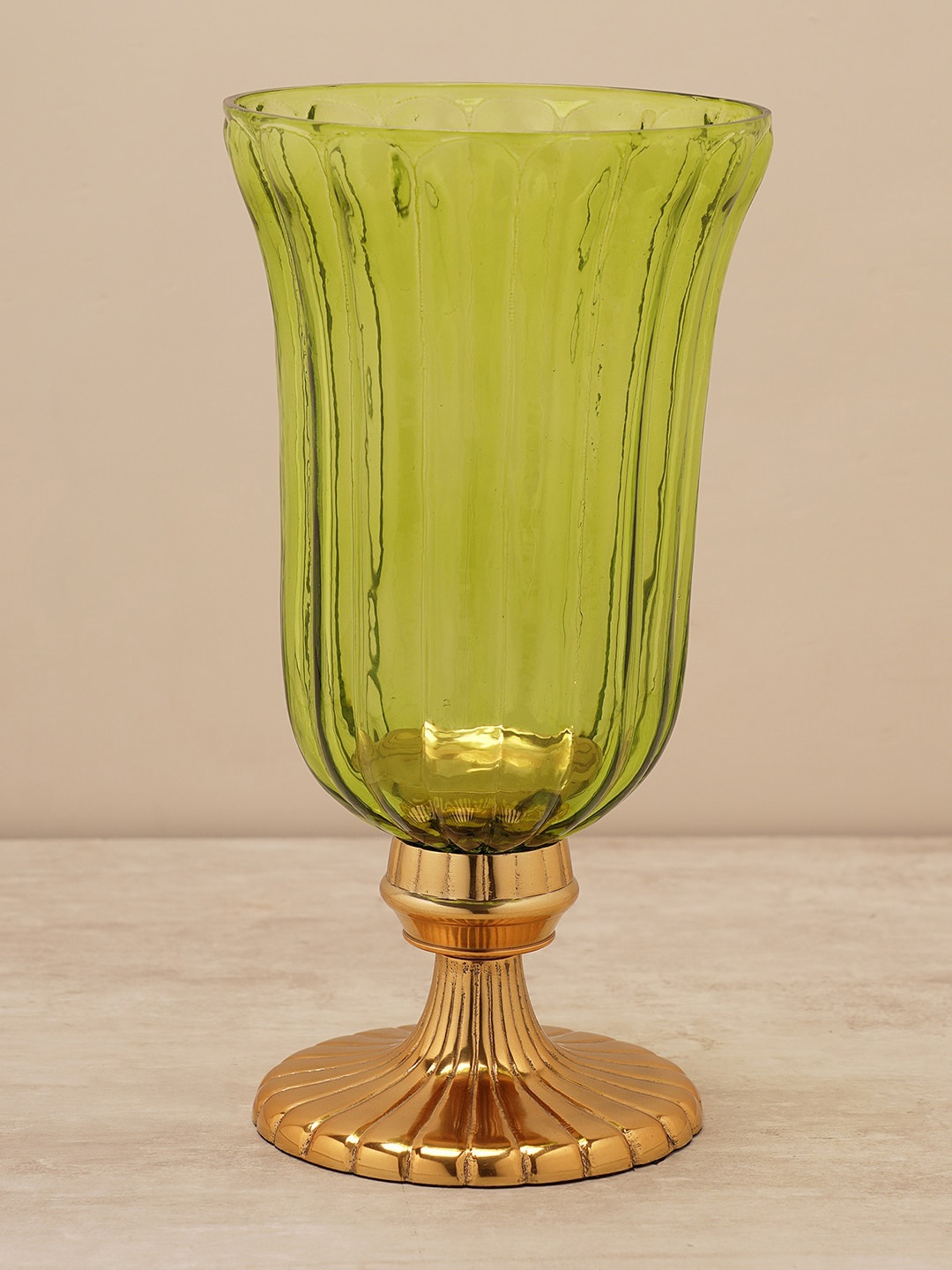 

Pure Home and Living Green Textured Candle Holders