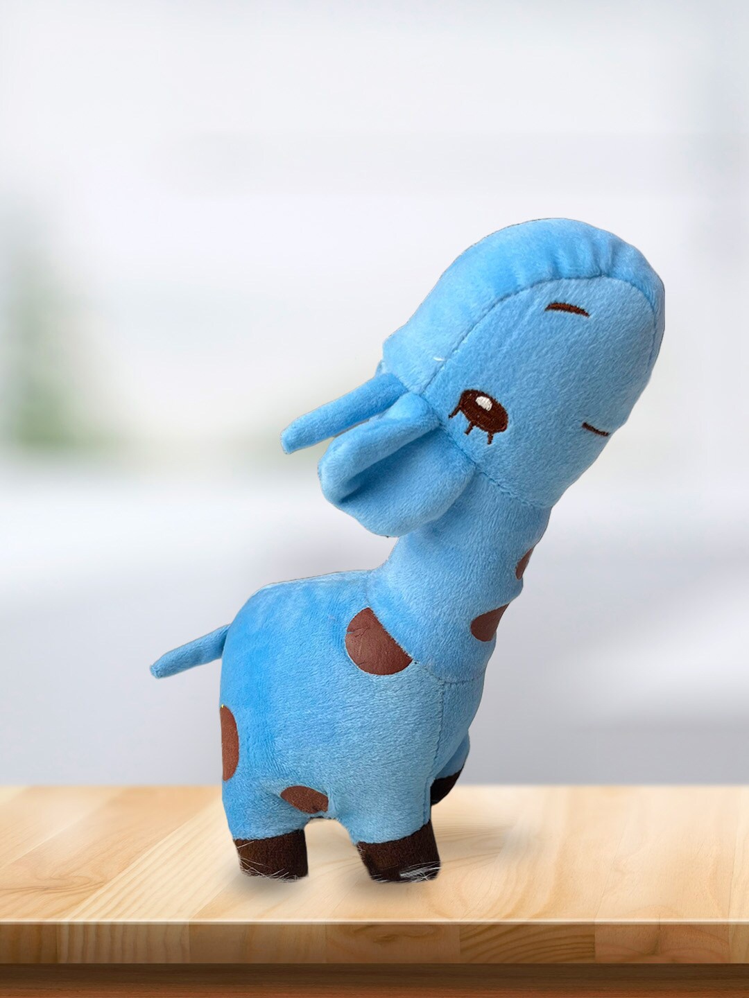 

Kidbea Set Of 2 Organic Giraffe Soft Toy, Blue