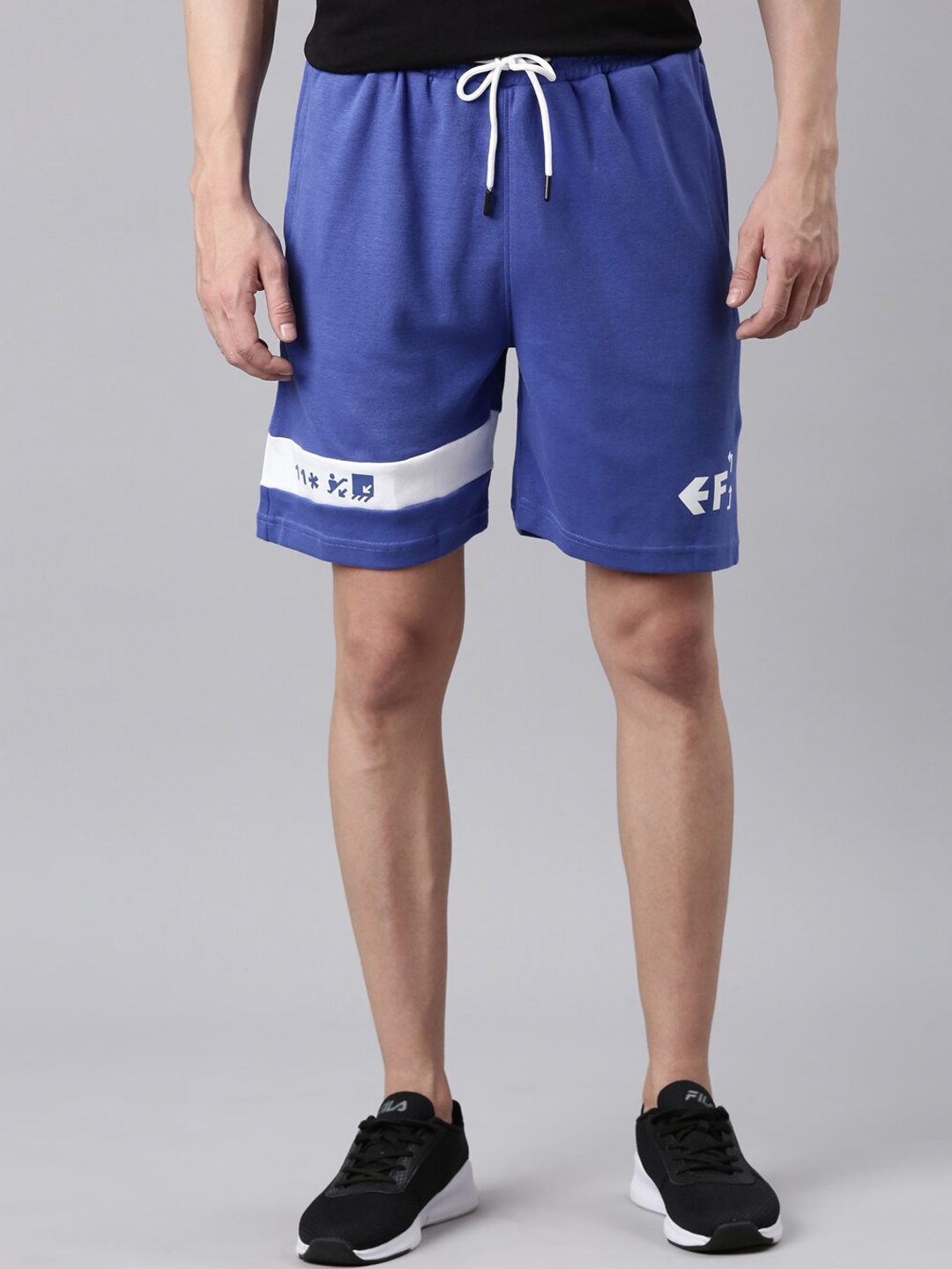 

FILA Men Mid-Rise Outdoor Sports Shorts, Blue