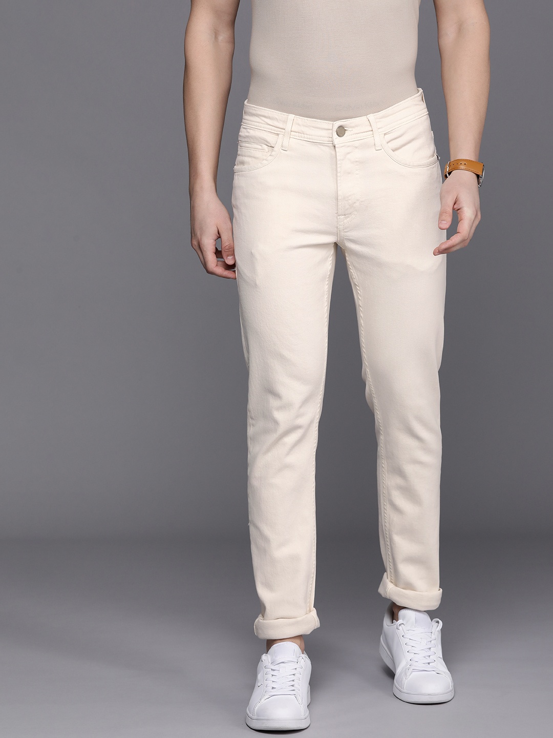 

Allen Solly Sport Men Skinny Fit Jeans, Off white