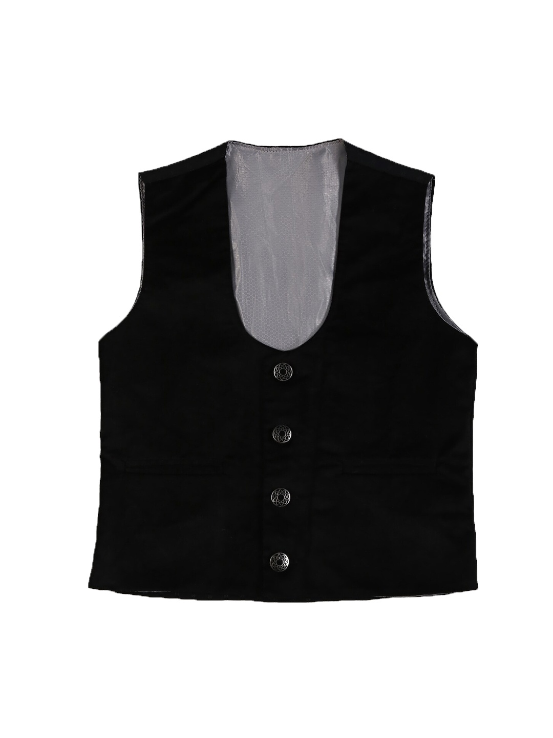 

KID1 Boys U-Neck Formal Waistcoat, Black