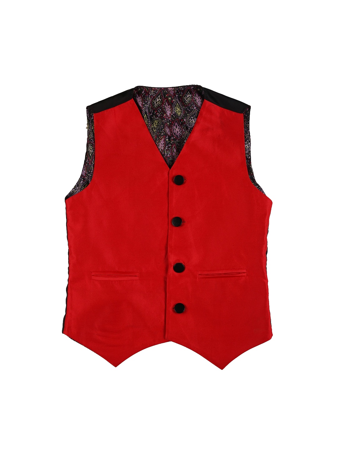 

KID1 Boys V-Neck Formal Waistcoat, Red