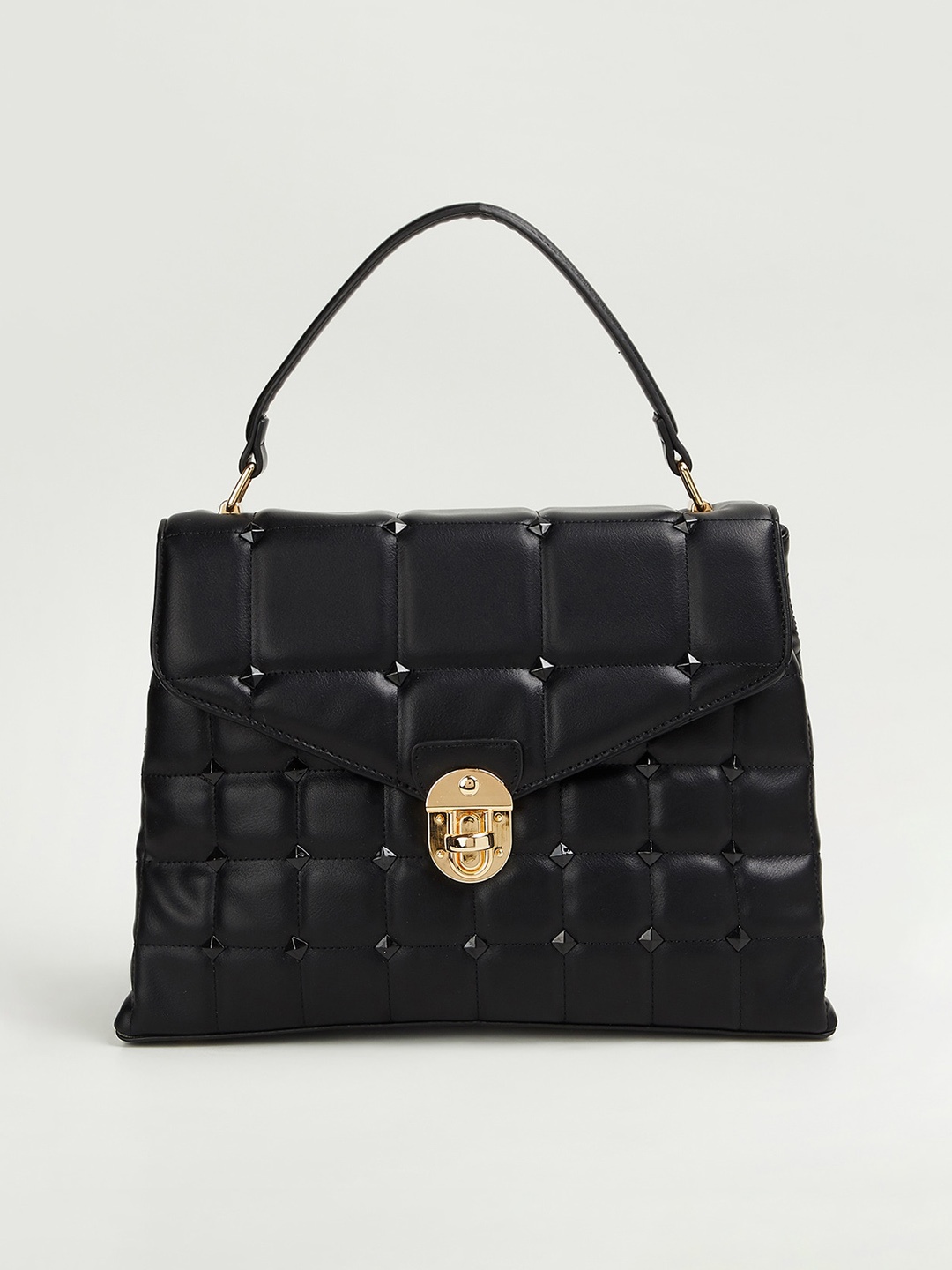 

CODE by Lifestyle Women Geometric Structured Sling Bag, Black
