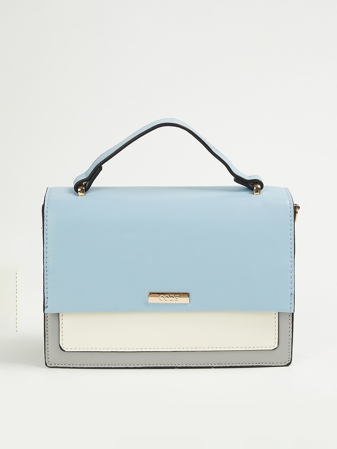 

CODE by Lifestyle Women Colourblocked Structured Sling Bag, Blue