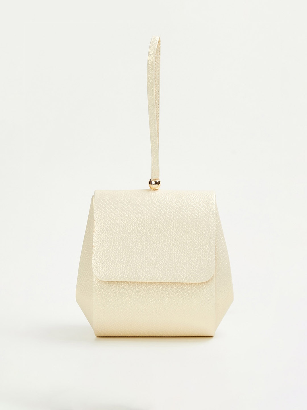 

CODE by Lifestyle Women Foldover Clutch With Sling Strap, Beige