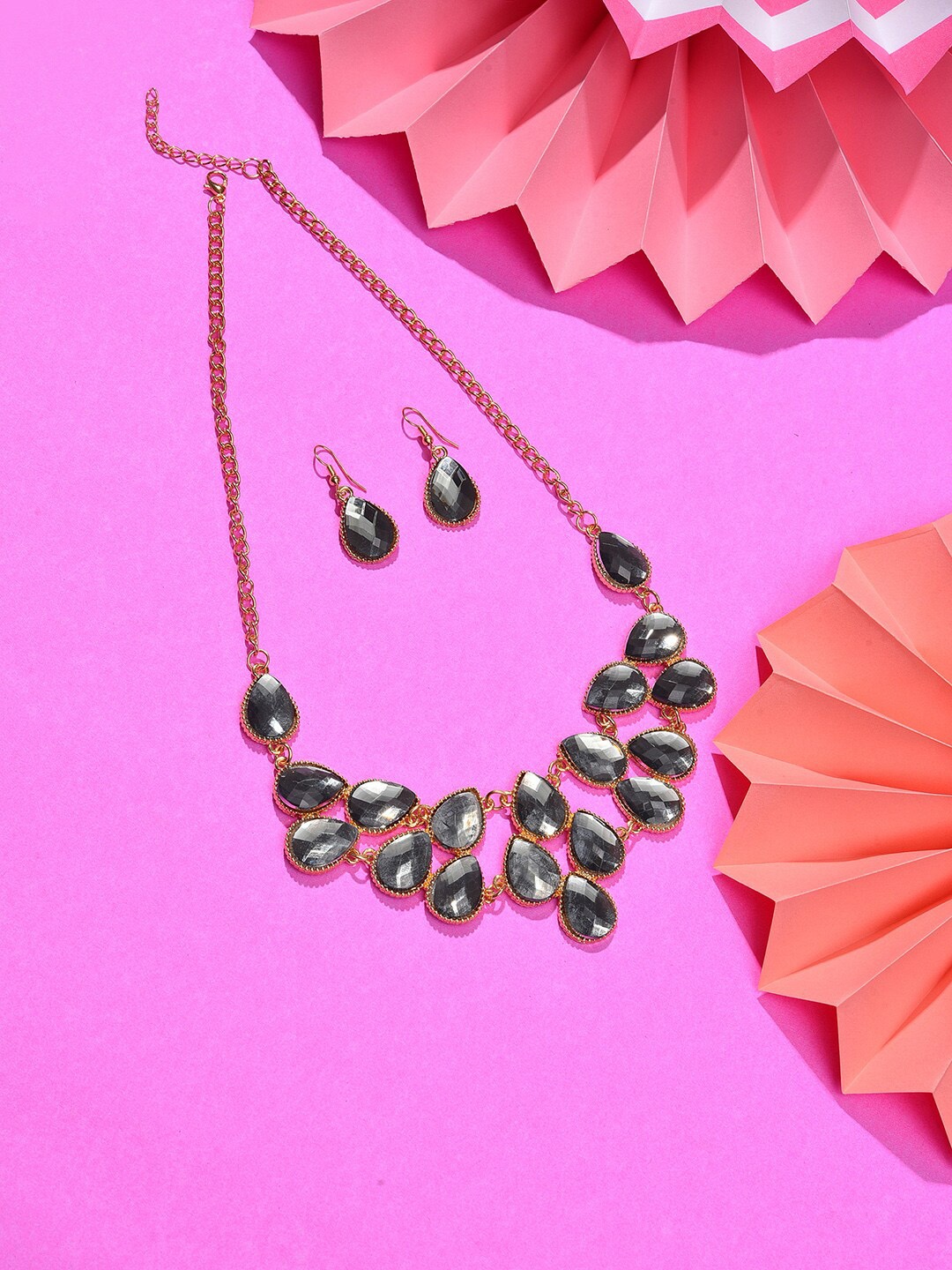 

SOHI Gold-Plated Beads Jewellery Set