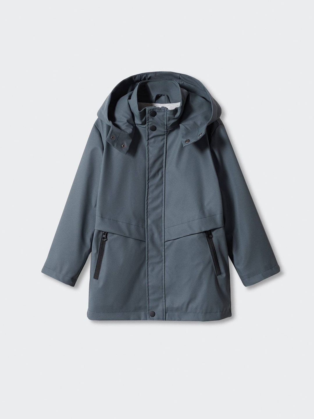 

Mango Kids Boys Hooded Tailored Jacket, Grey