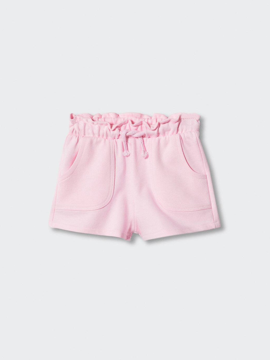 

Mango Kids Girls Pure Cotton Regular Shorts, Pink