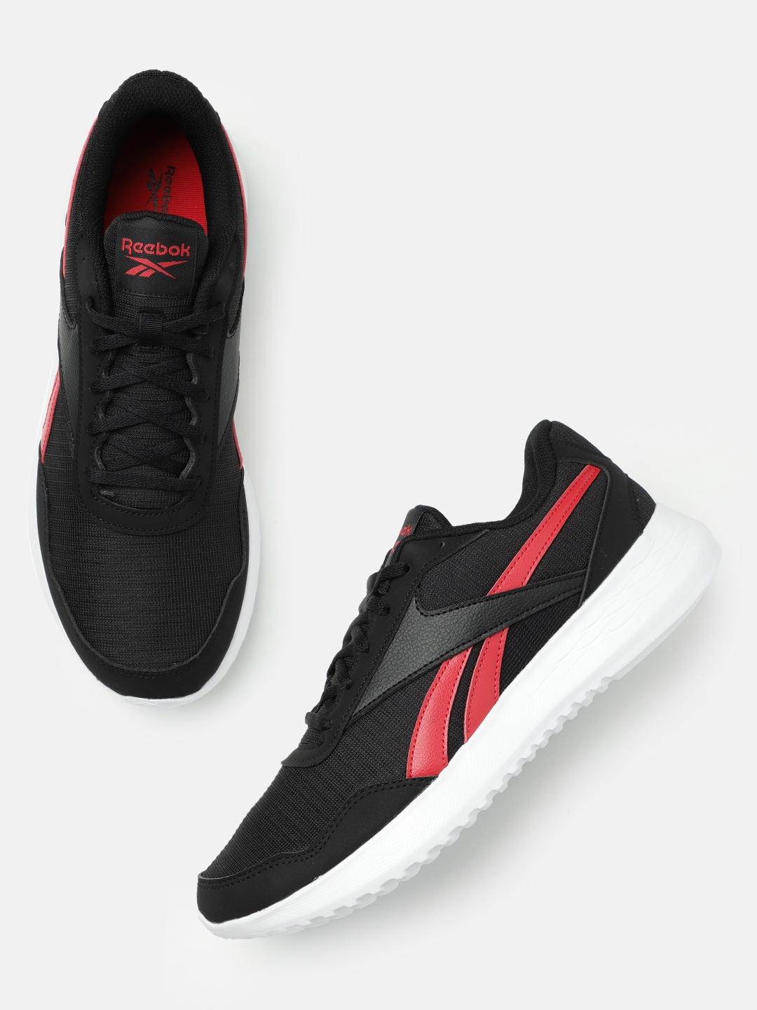 

Reebok Men Textile Running Non-Marking Shoes, Black