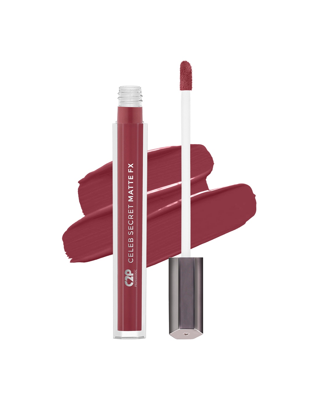 

C2P PROFESSIONAL MAKEUP Celeb Secret Matte FX Long Lasting Liquid Lipstick 2ml- Katrina 18, Pink