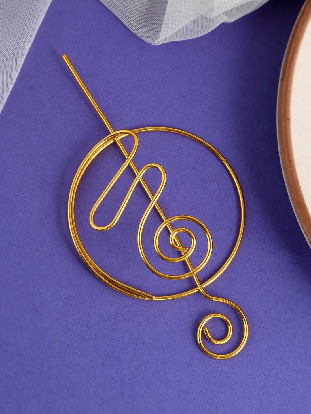 

Silvermerc Designs Gold-Plated Hair Bun Pin