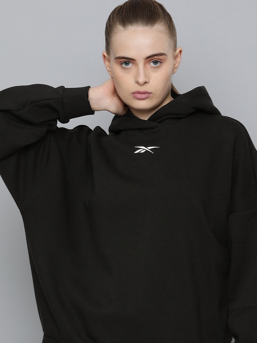 

Reebok Women Hooded Sweatshirt, Black