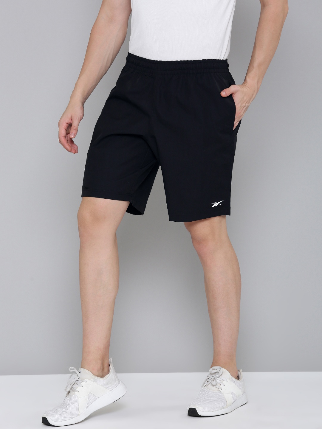 

Reebok Men Regular Fit Shorts, Black