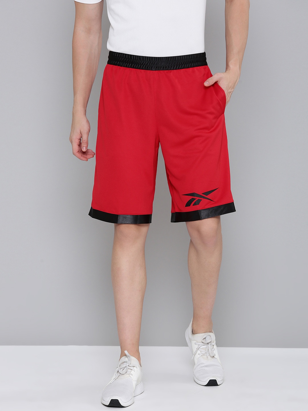 

Reebok Men Regular Fit Shorts, Red