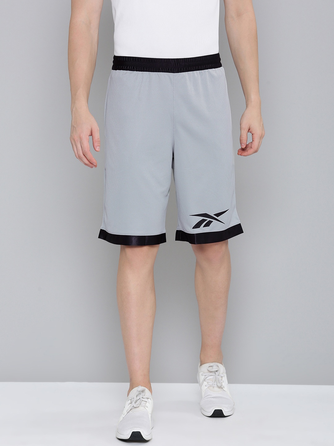 

Reebok Men Regular Fit Shorts, Grey