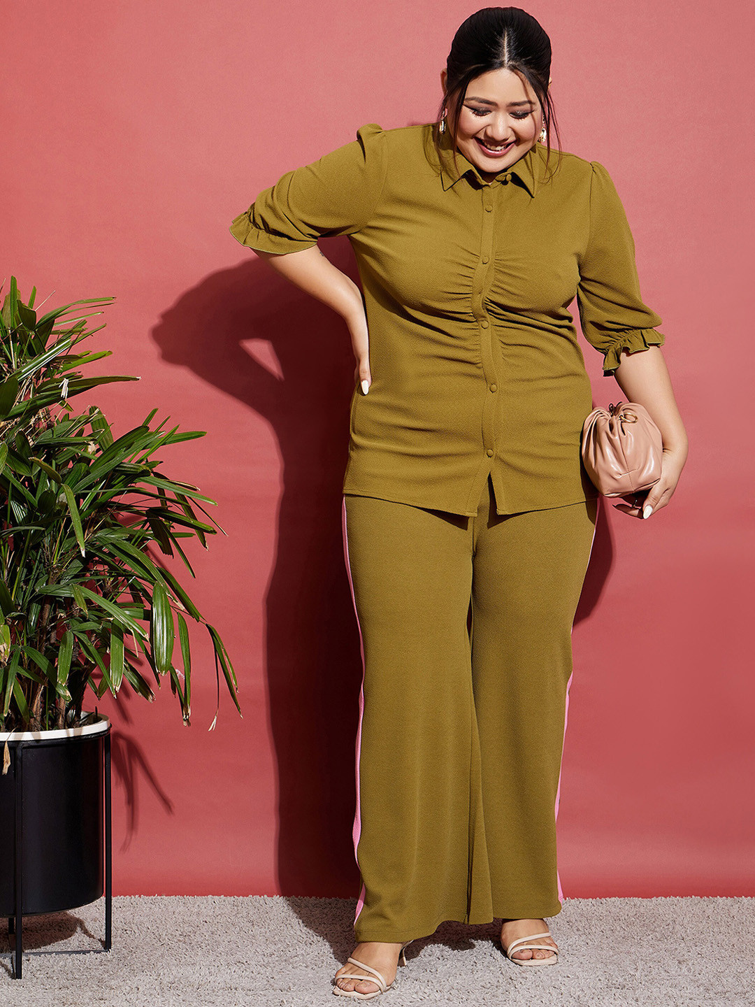 

SASSAFRAS Curve Shirt & Trousers, Mustard