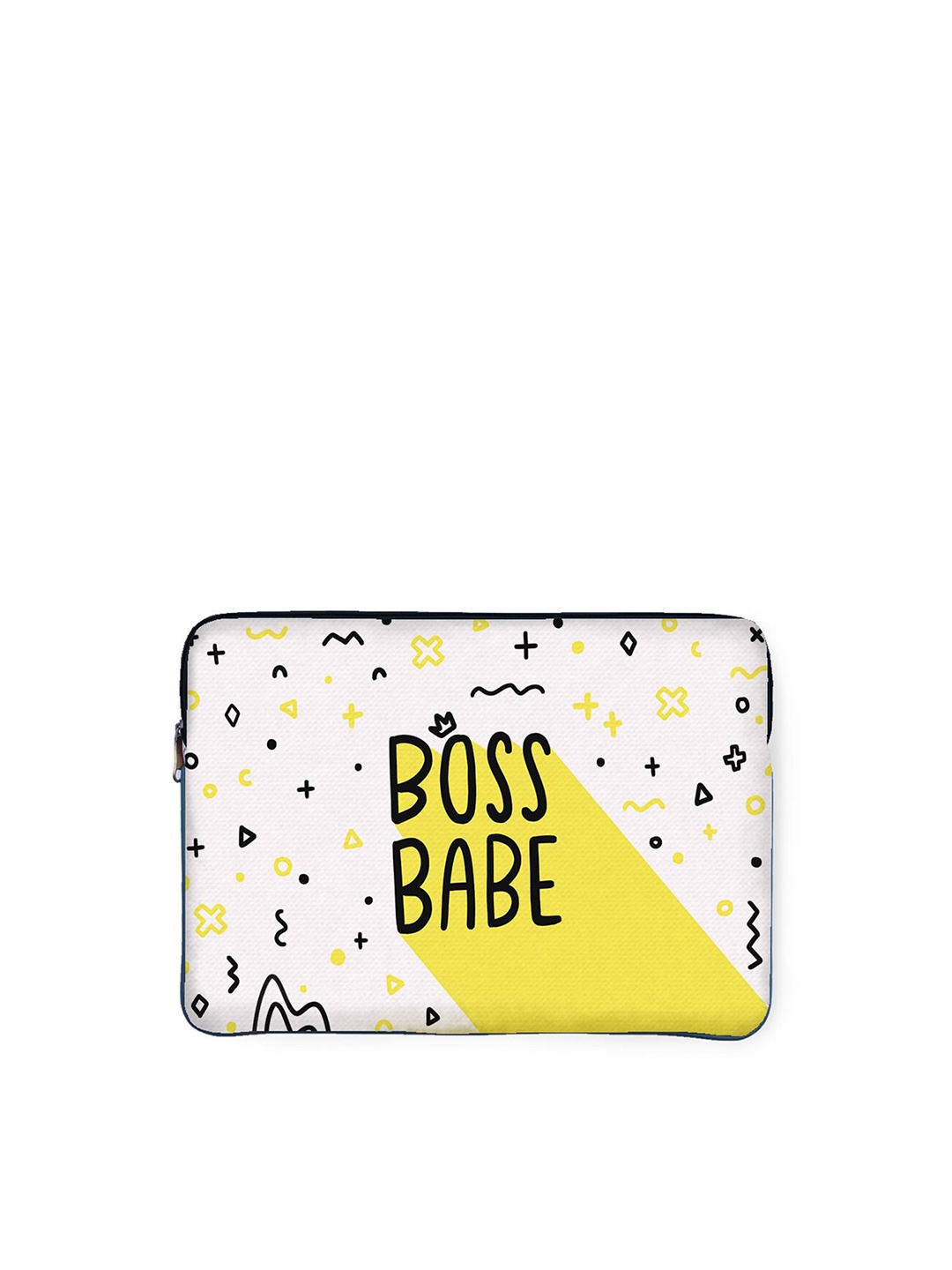 

happywagon Printed Laptop Sleeve, White