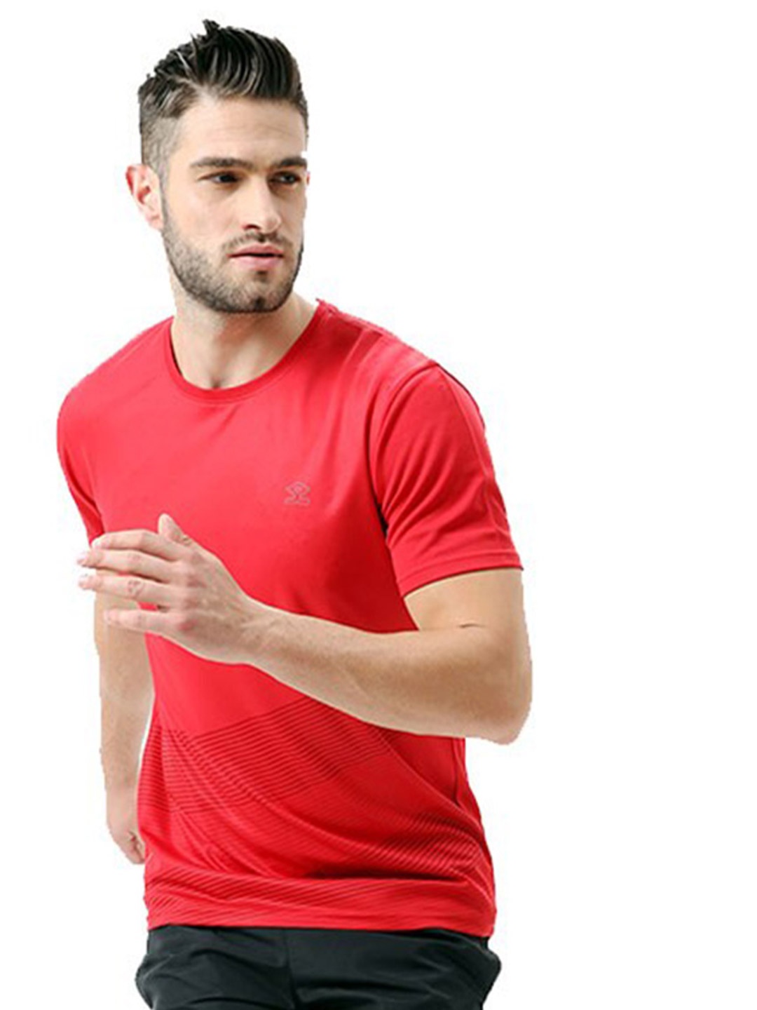 

Shrey Half Sleeve Round Neck Sports T-shirt, Red