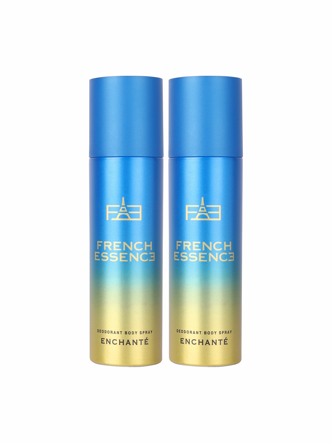

FRENCH ESSENCE Set of 2 Gas Parfum Body Spray 150ml Each - Enchante, Blue