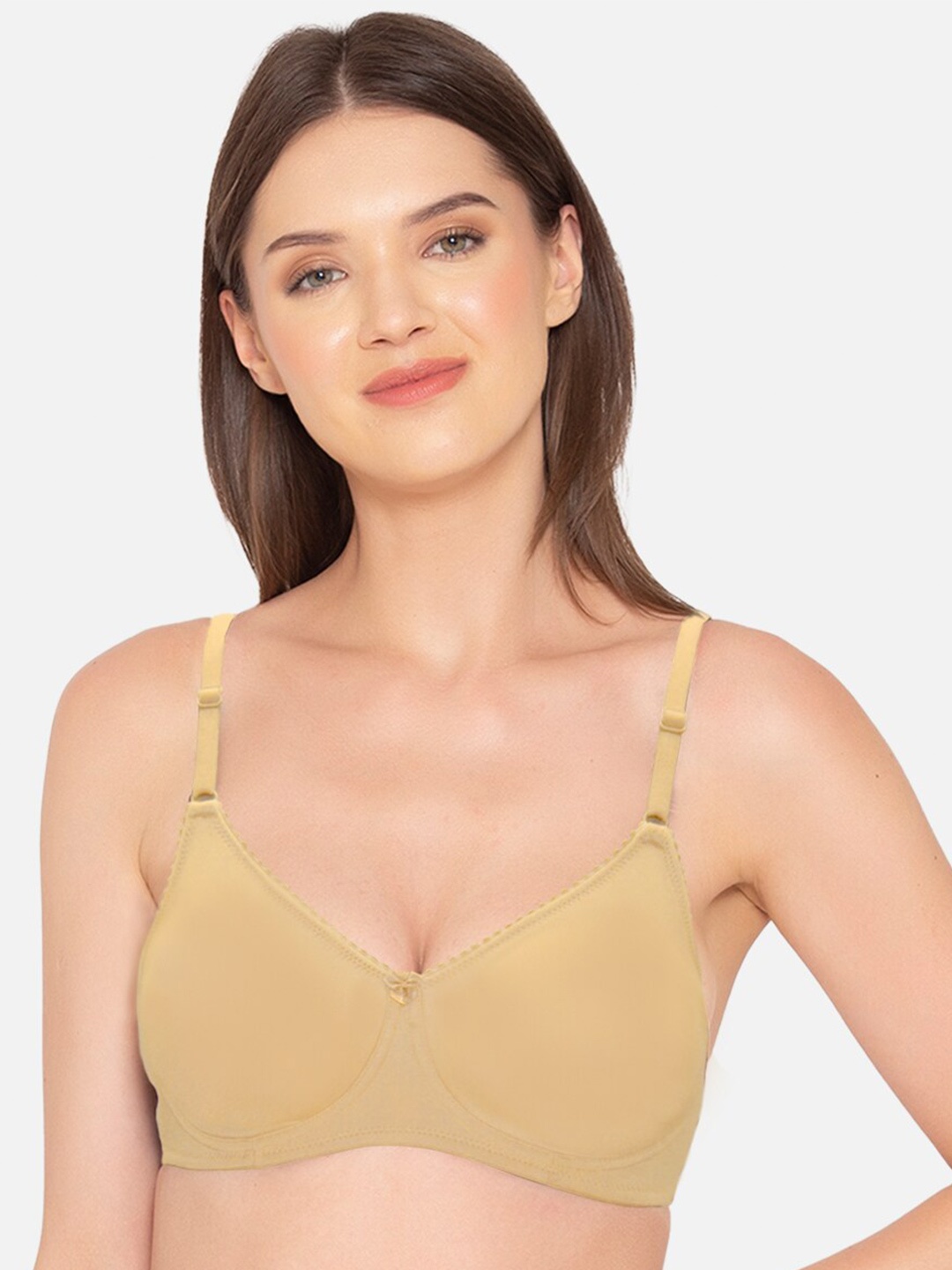 

GROVERSONS Paris Beauty Non-Padded Non-Wired Full Coverage Cotton Bra, Nude