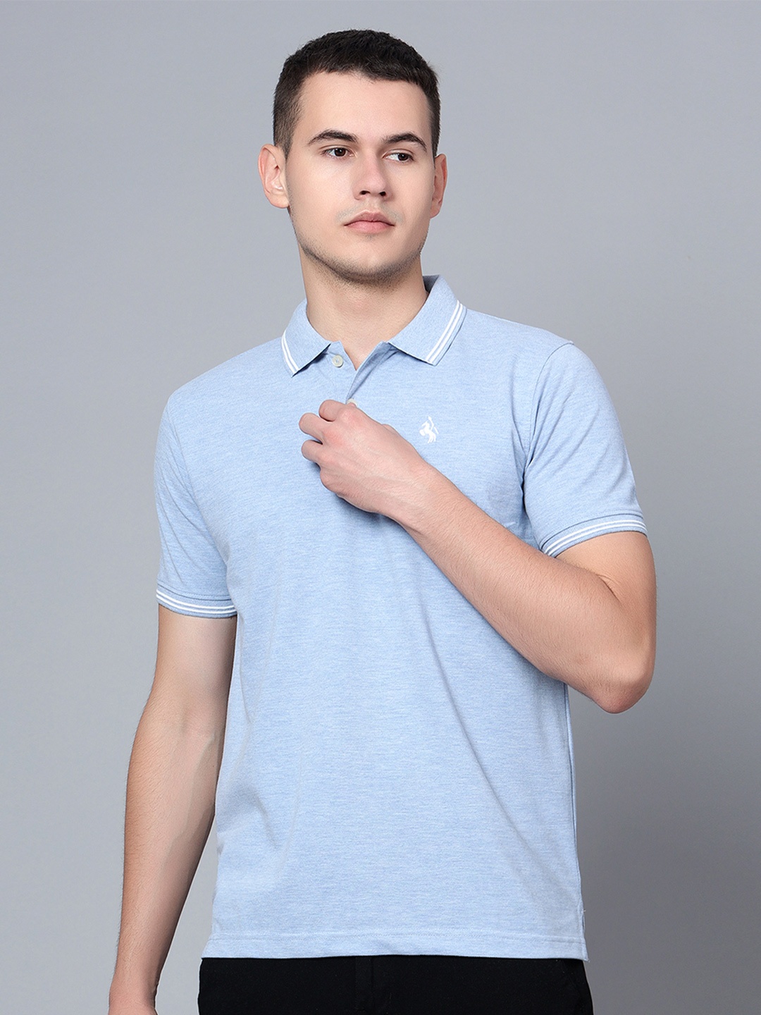 

Cantabil Polo Collar Short Sleeves T-shirt, Blue