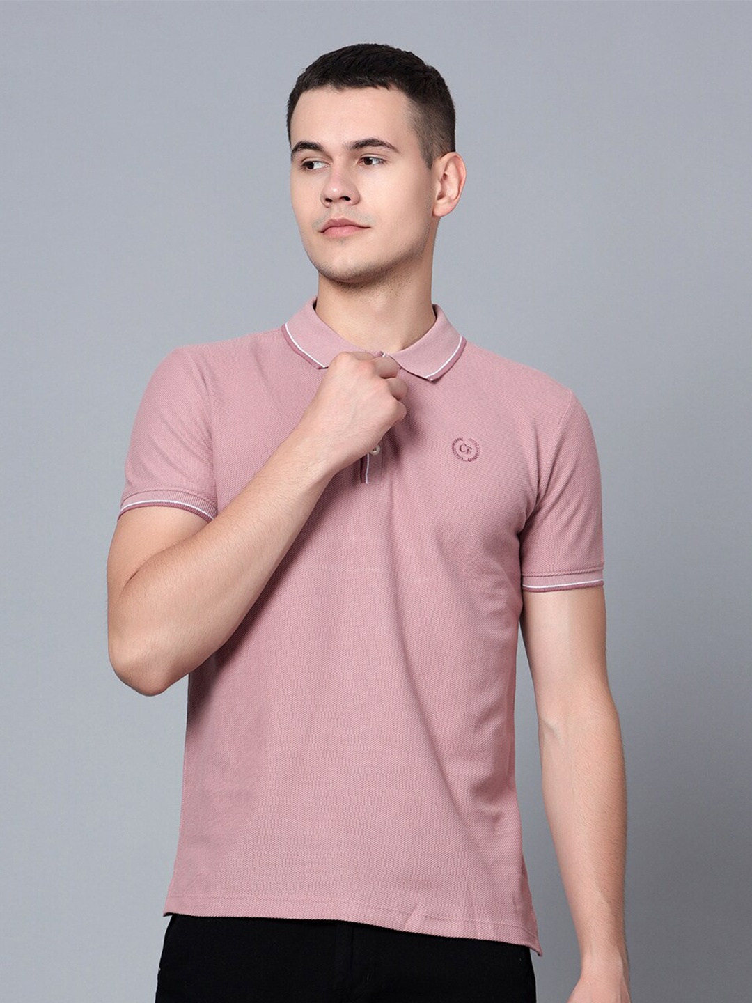 

Cantabil Polo Collar Short Sleeves T-shirt, Pink