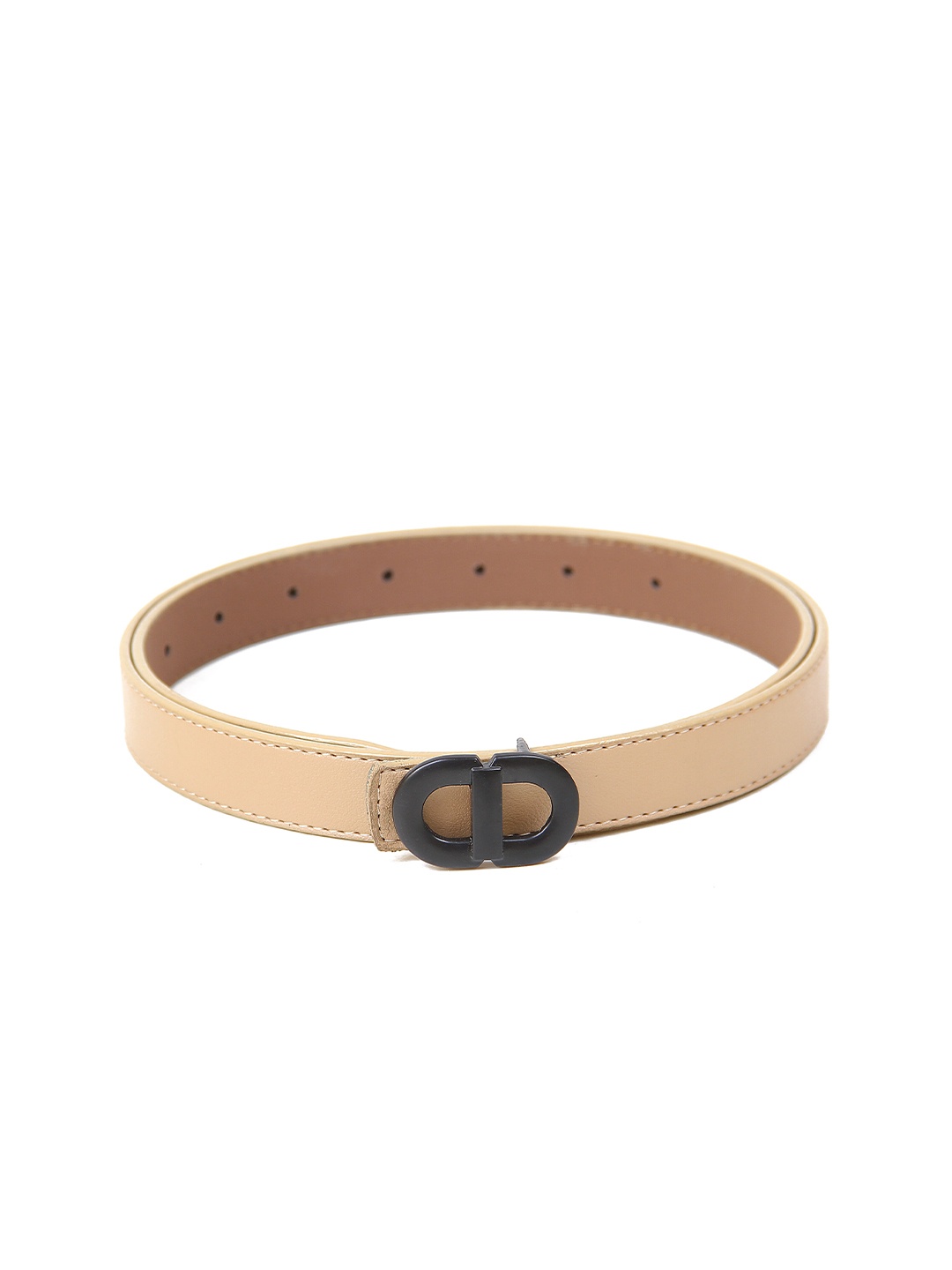 

Calvadoss Girls Textured Slim Belt, Beige