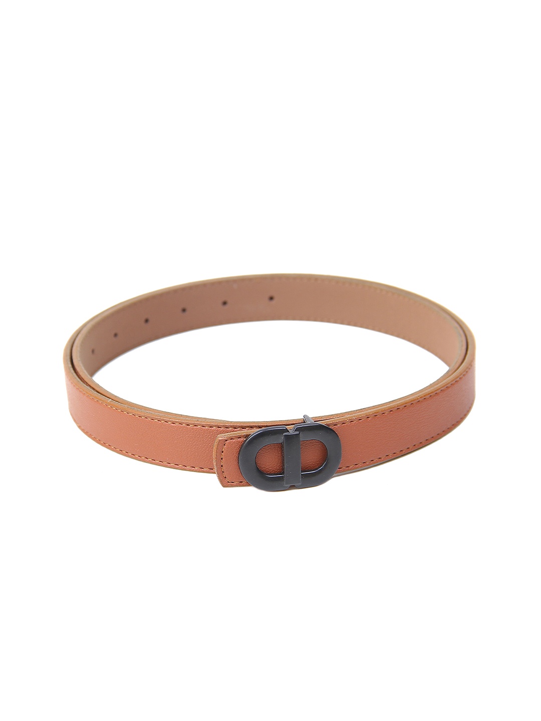 

Calvadoss Girls Textured Slim Belt, Tan