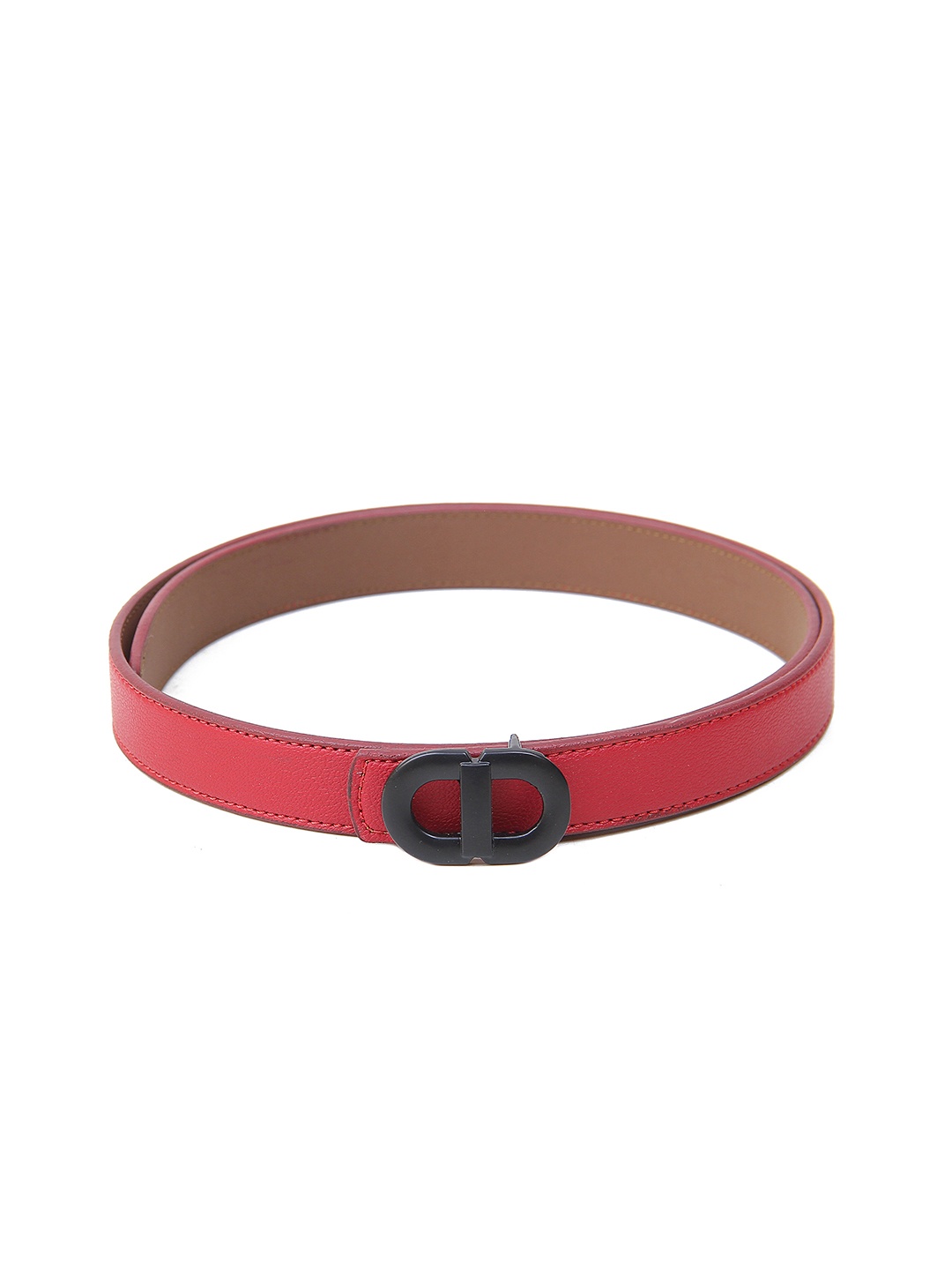 

Calvadoss Girls Textured Slim Belt, Maroon