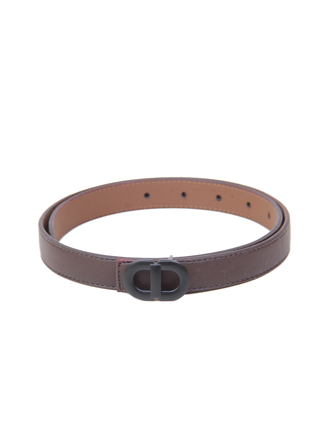 

Calvadoss Girls Textured Slim Belt, Brown