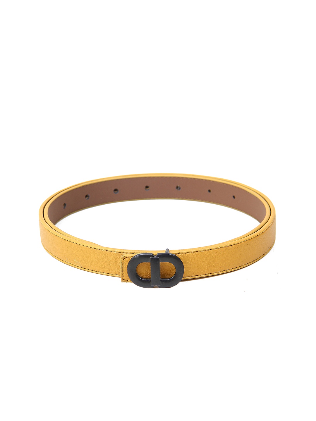 

Calvadoss Girls Textured Slim Belt, Mustard