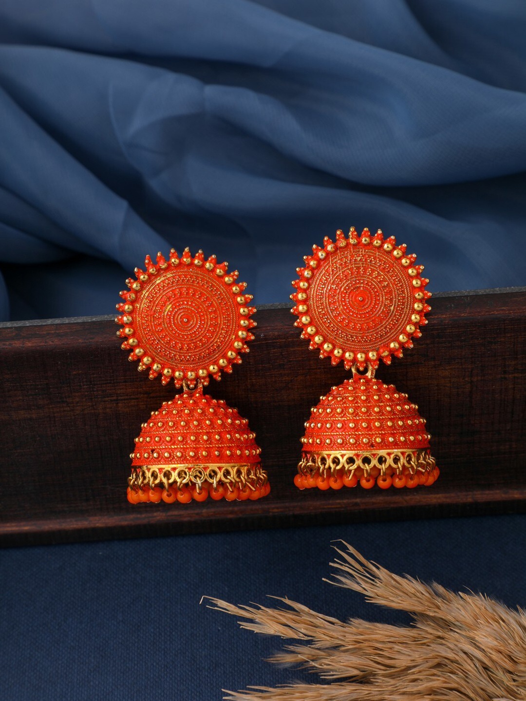 

Vita Bella Gold-Plated Dome Shaped Jhumkas