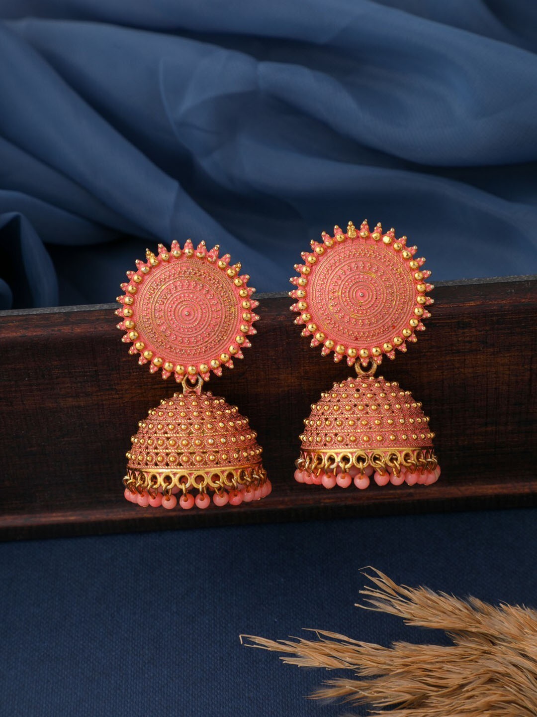 

Vita Bella Gold-Plated Dome Shaped Jhumkas