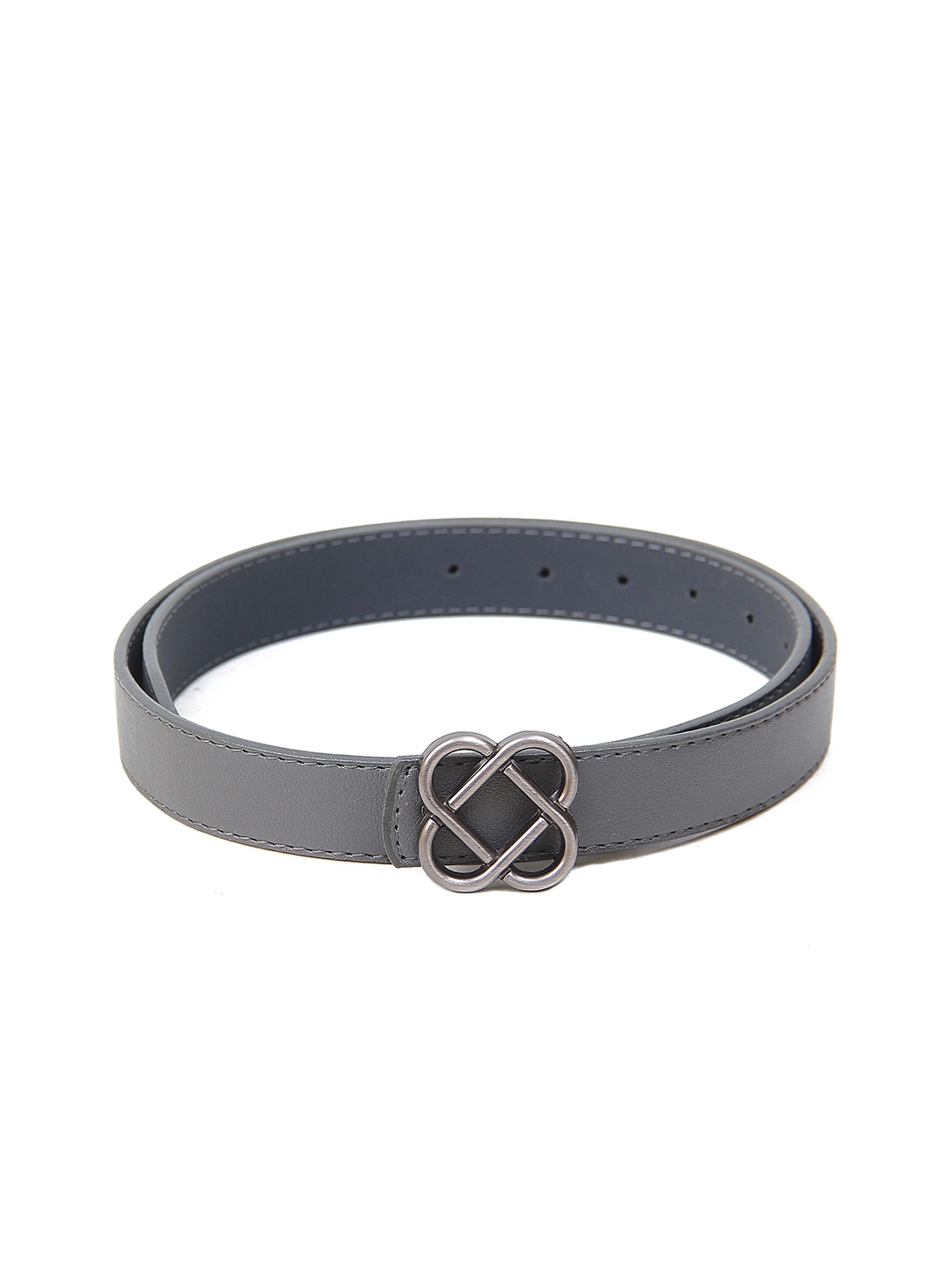 

Calvadoss Women Textured Slim Belt, Grey