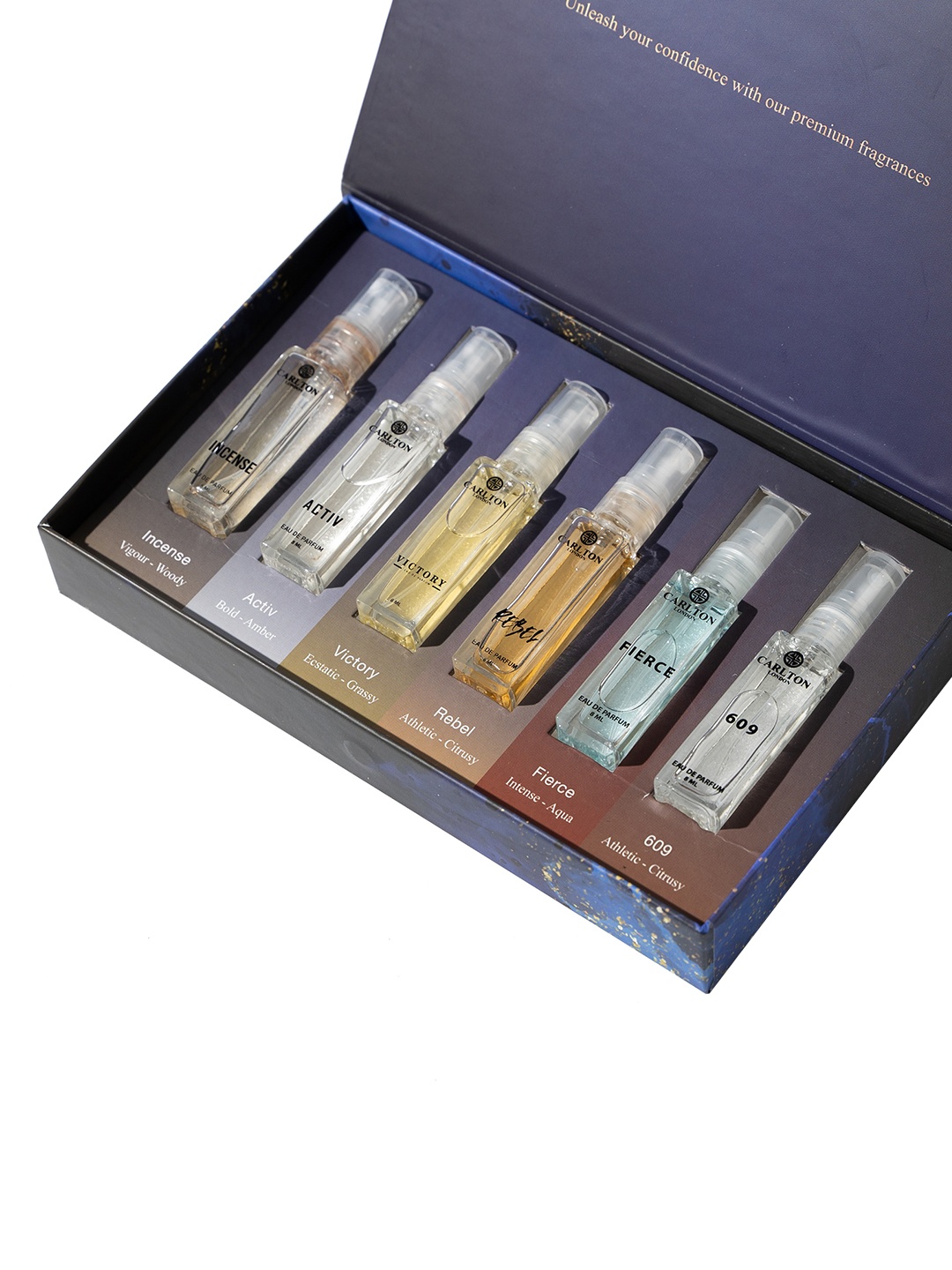 

Carlton London Men 6Pcs Long Lasting Explorer Eau De Parfum Gift Set - 8ml Each, Multi