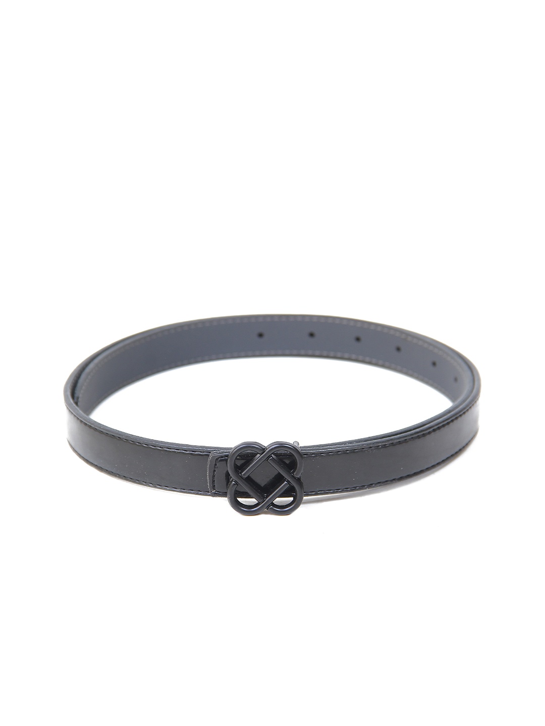 

Calvadoss Women Textured Non-Leather Belt, Black