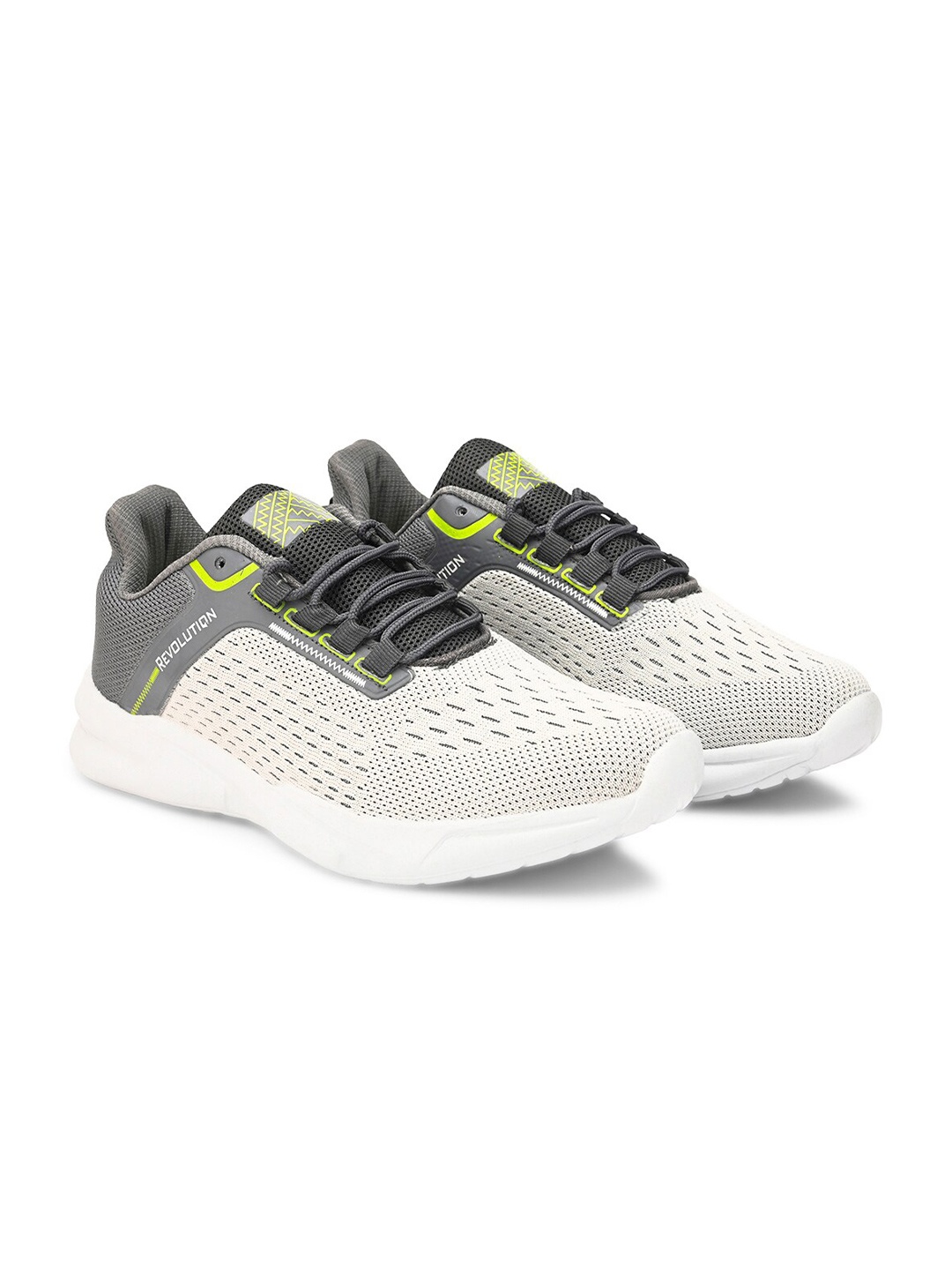 

Mast & Harbour Men Grey Mesh Walking Non-Marking Shoes