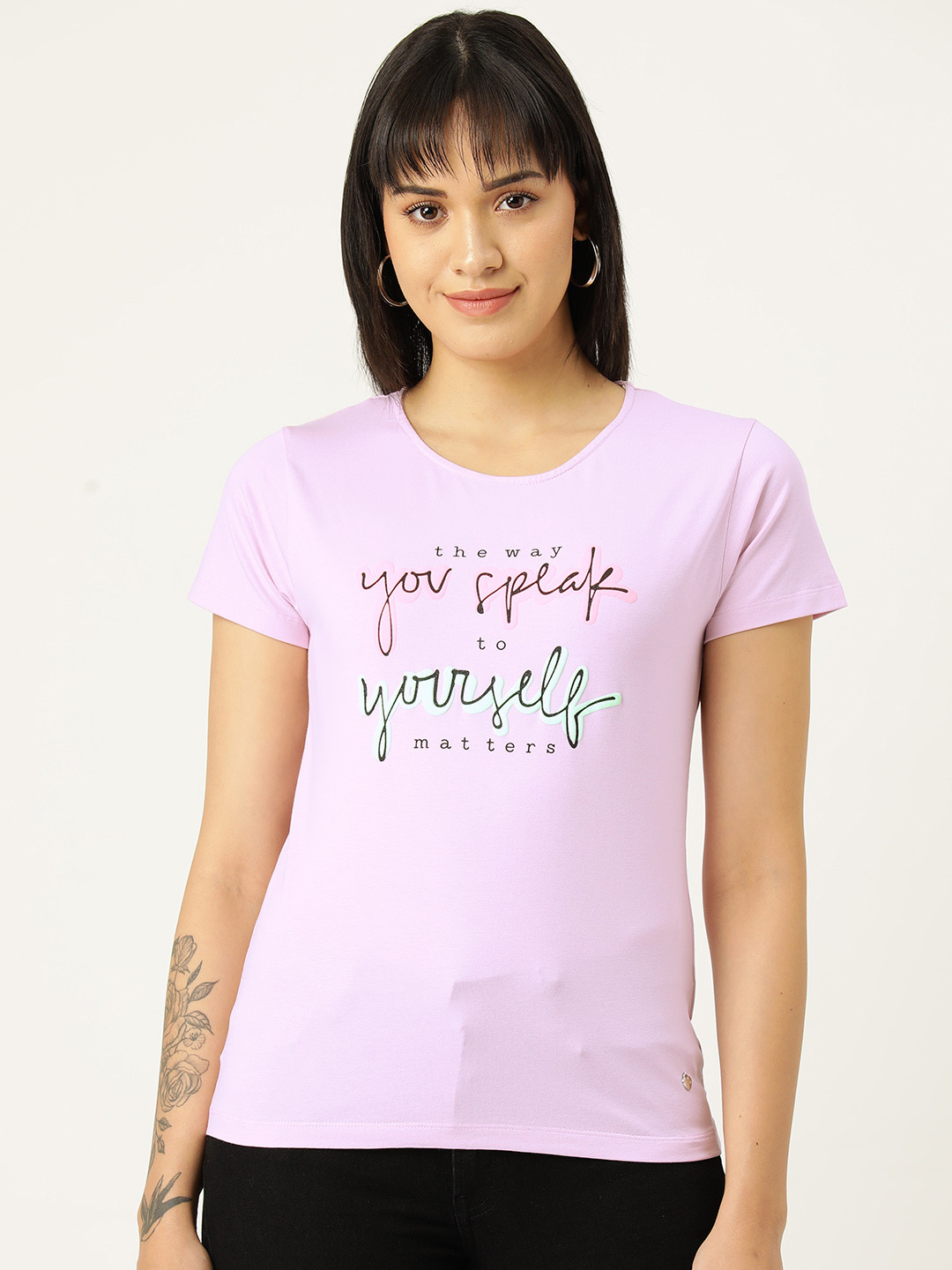 

Monte Carlo Embossed Print T-shirt, Lavender