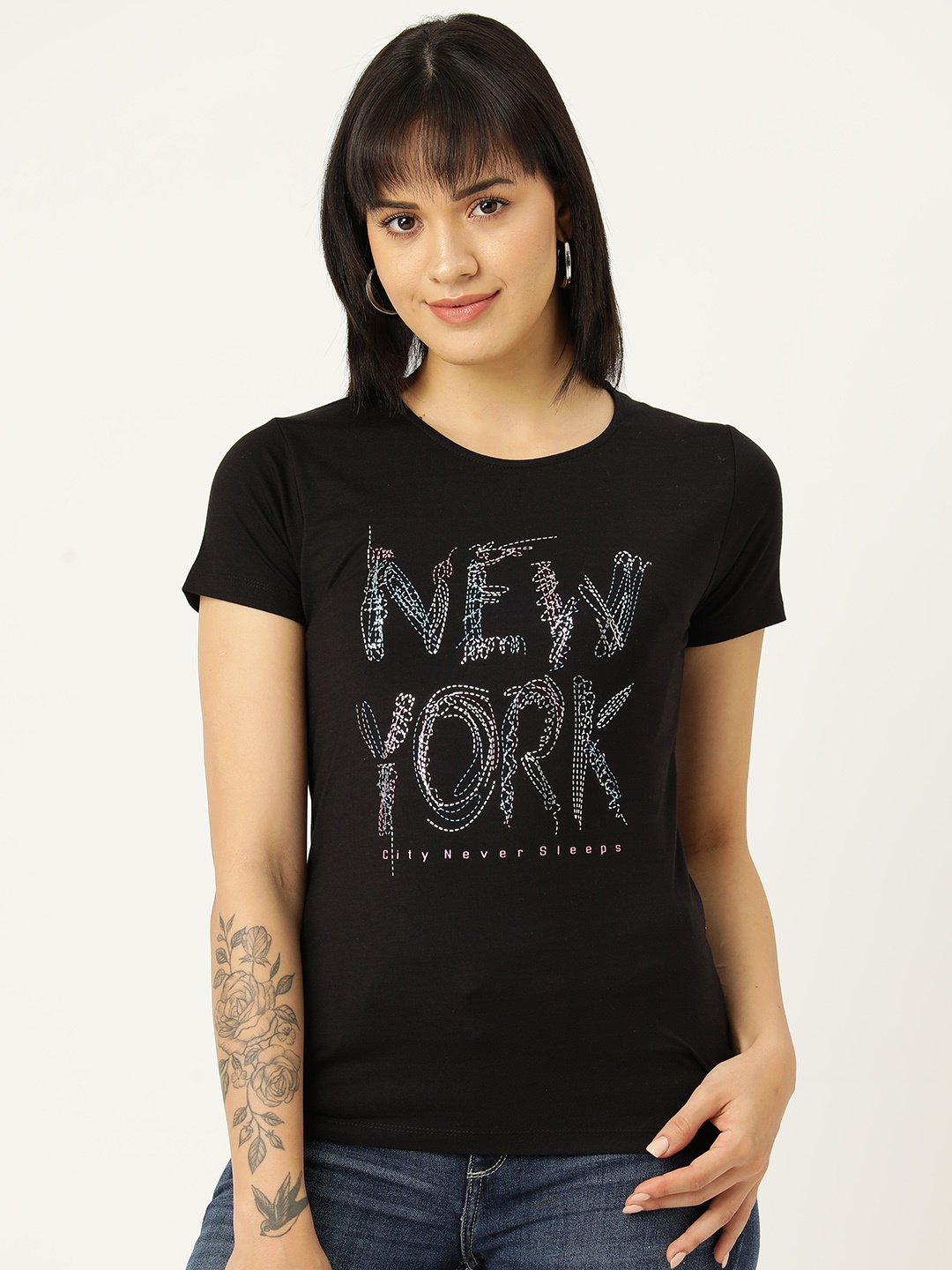 

Monte Carlo Printed T-shirt, Black
