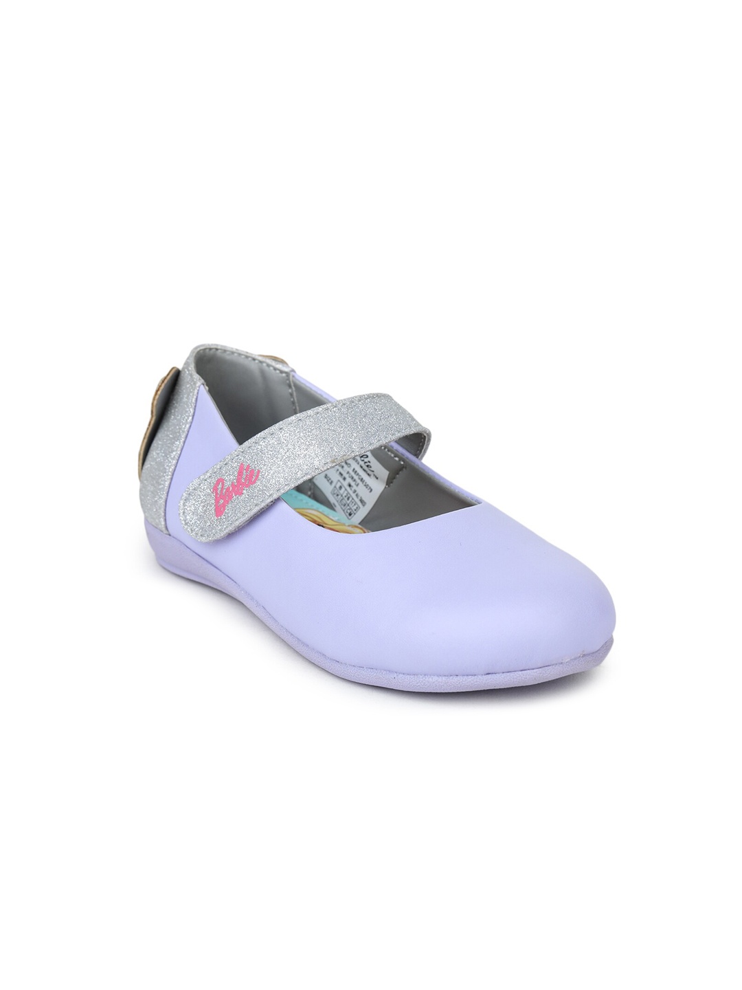 

toothless Girls Embellished Barbie Printed Ballerinas, Lavender