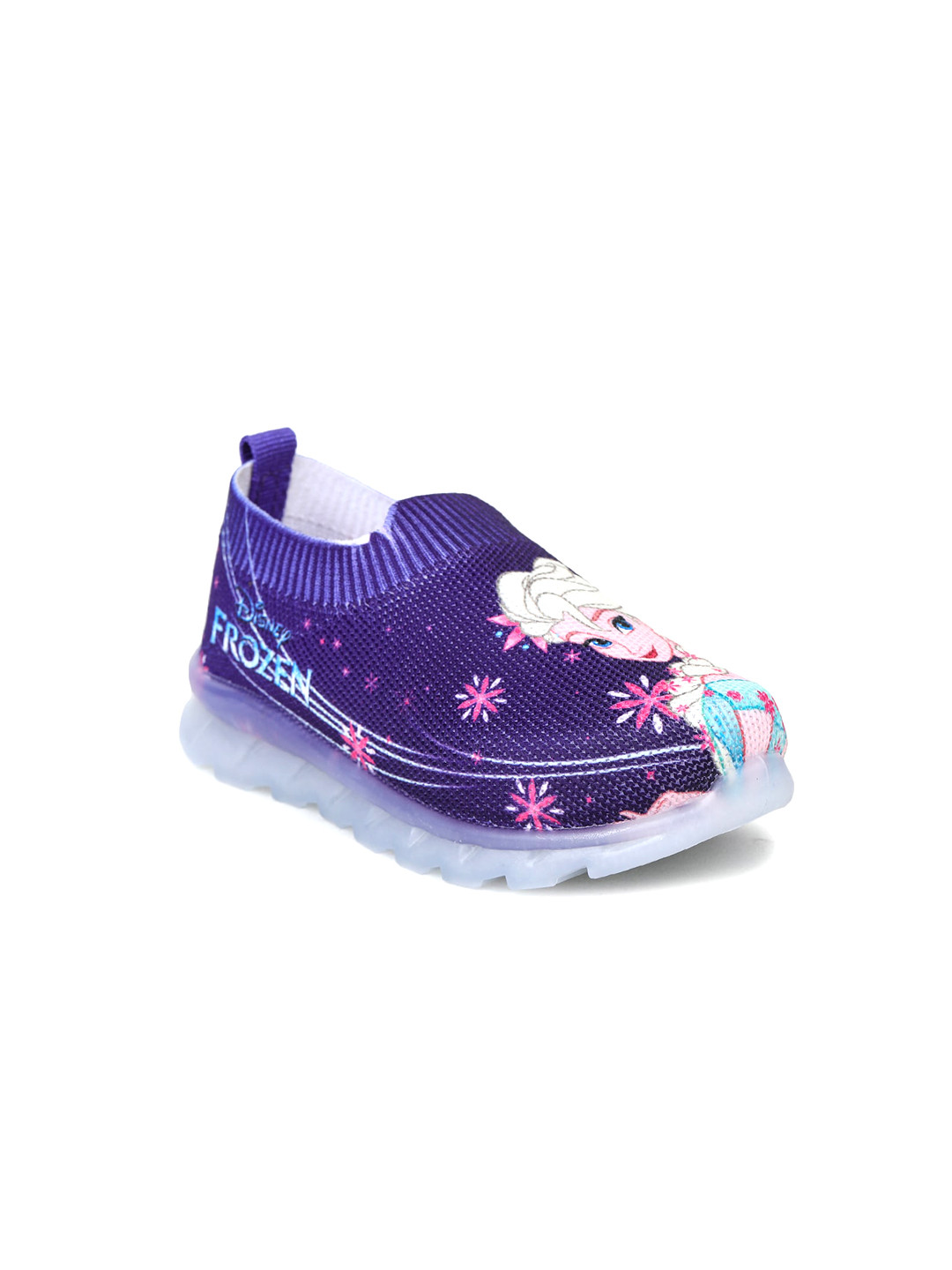 

toothless Girls Frozen Printed Slip-On Sneakers, Purple