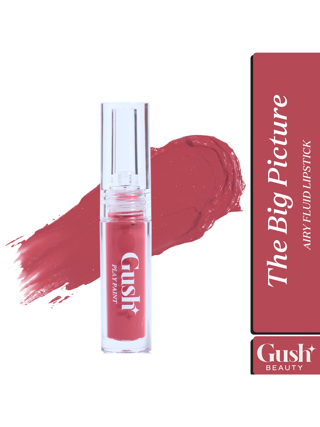 

Gush Beauty PlayPaint Matte Airy Fluid Lipstick 2.8 g - The Big Picture 02, Pink