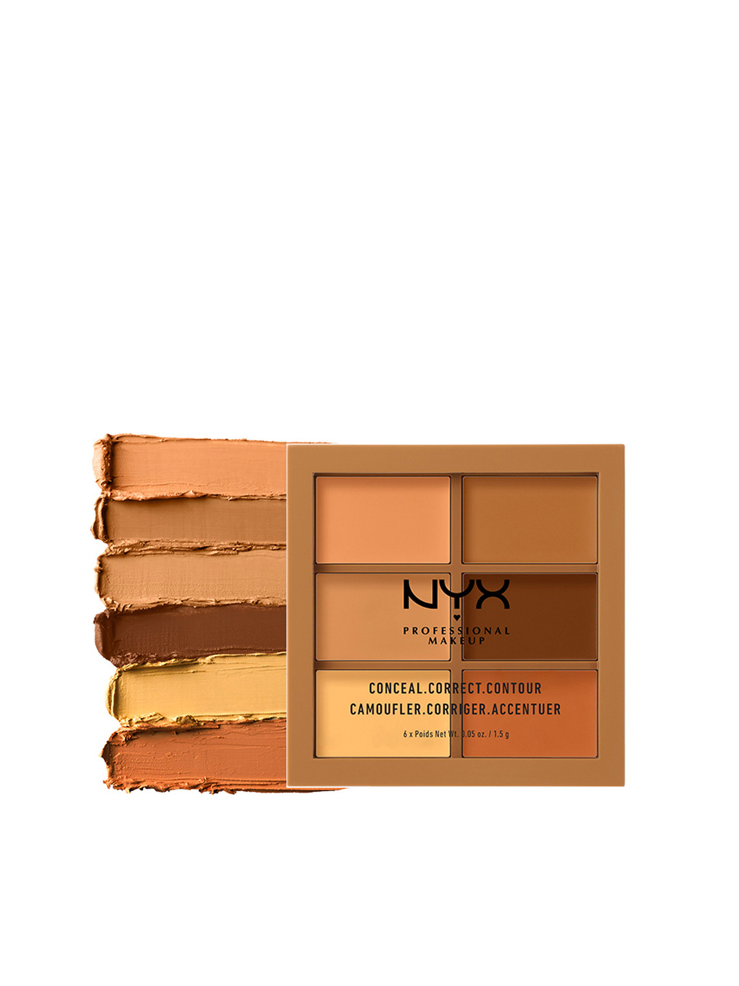 

NYX PROFESSIONAL MAKEUP Conceal Correct Contour Palette - Deep 3CP03, Multi