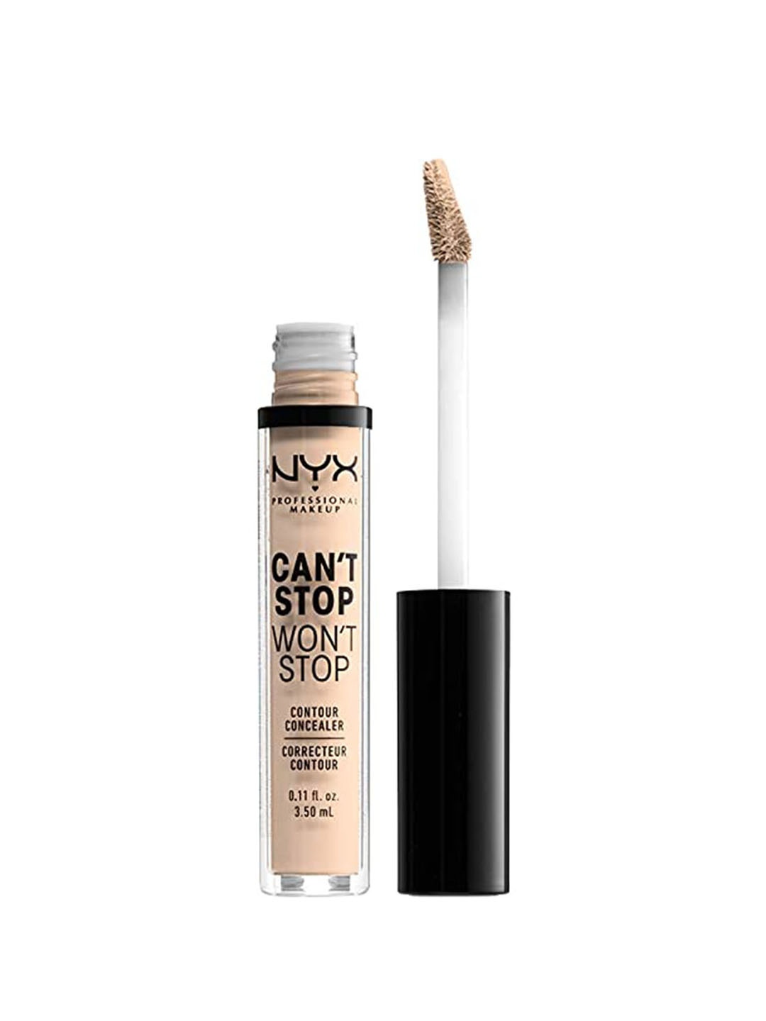 

NYX PROFESSIONAL MAKEUP Cant Stop Wont Stop Contour Concealer 3.5ml - Light Ivory 04, Beige